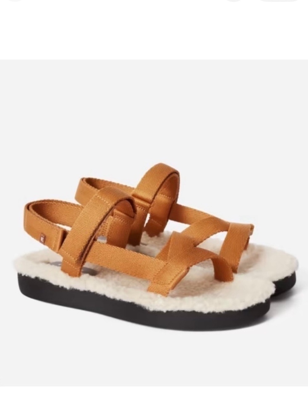 Everlane The Renew Teddy Sport Nylon Tan Sandal